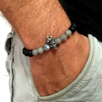 KRAL KURUKAFA ONİK DOĞAL TAŞ BİLEKLİK B1812