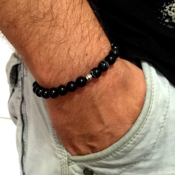 Solfera AKİK DOĞAL TAŞ ERKEK BİLEKLİK B1822