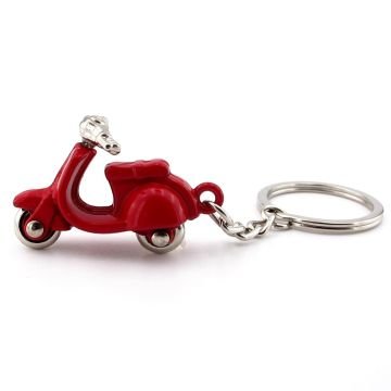 Kırmızı Vespa Scooter Motosiklet Metal Anahtarlık KC169