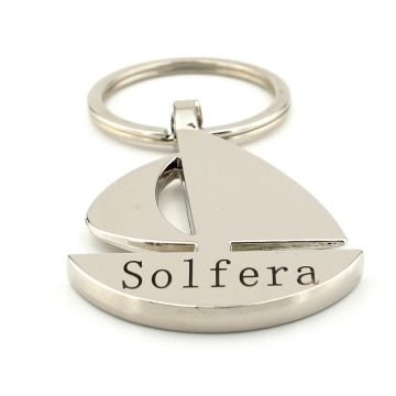Solfera Yelkenli Gemi Yat Tekne Denizci Metal Anahtarlık KC175