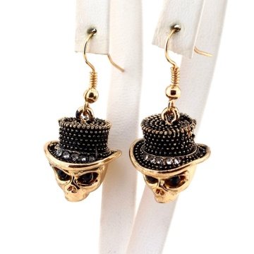 SALLANTILI KURUKAFA GOLD TONE BAYAN KÜPE E210
