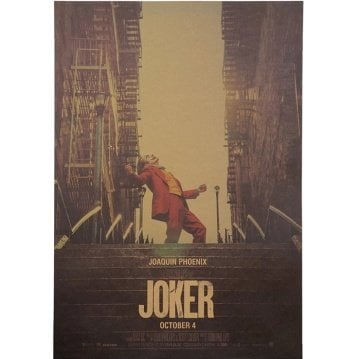 JOKER DC COMICS MERDİVEN SAHNESİ RETRO POSTER AF022