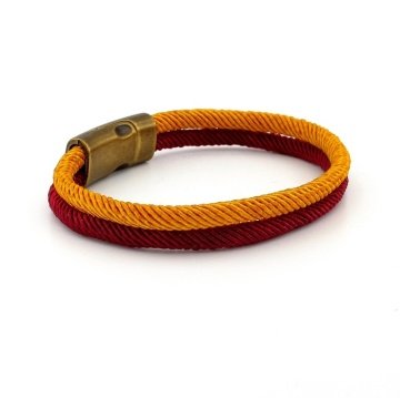 BORDO HARDAL İKİ SIRA MANYETİK KLİPS ERKEK BİLEKLİK M014P