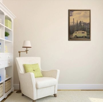 VOLKSWAGEN T1 MİNİBÜS VOSVOS RETRO KRAFT POSTER AF027
