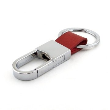KAHVERENGİ TABA DERİ PARLAK METAL ÇENGEL ANAHTARLIK KC843