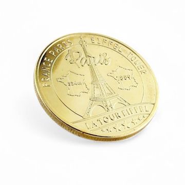 Eyfel Kulesi Eiffel Tower Paris Fransa Anı Koleksiyon Metal Hatıra Parası CP001