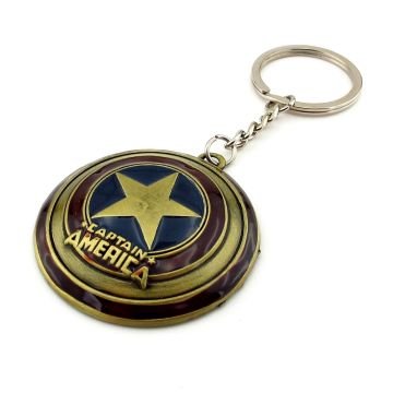 Captain America Kalkan Marvel Bronz Büyük Metal Anahtarlık KC061