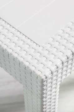 Rattan Table - Multi Coloured