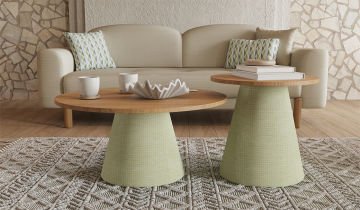 Bohem Plus Round Coffe Table Set