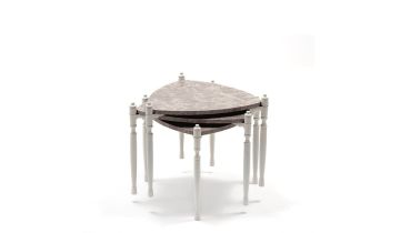Puzzle Üçgen Zigon Coffeetable - Grey