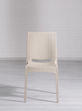 Rattan 80*80 Masa Seti - Cappucino