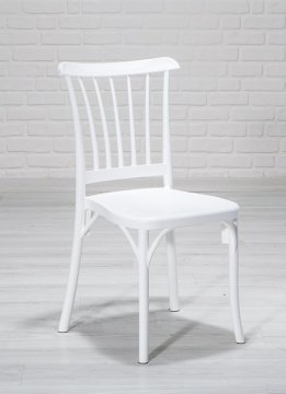 Grande Masa - 4 Adet Violet Sandalye - Beyaz