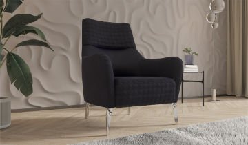 Bendis Sofa set Silver - Armchair (With Leg)