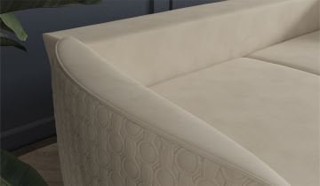 Bendis 3 Seater Sofa - Silver