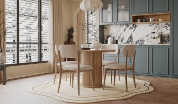 Bohem Kitchen Table Set - Walnut