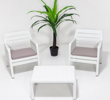 Lara Mini Bahçe Balkon Oturma Grubu - Çok Renkli