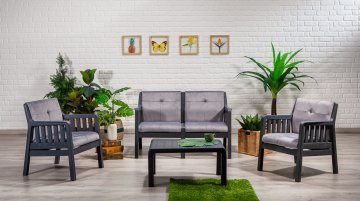 Belen Bahçe Balkon Oturma Grubu - Çok Renkli