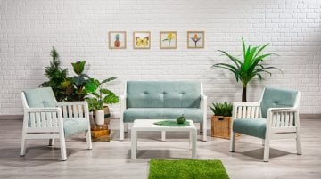 Belen Bahçe Balkon Oturma Grubu - Çok Renkli