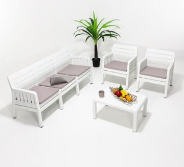 Lara Large Bahçe Balkon Oturma Grubu - Çok Renkli