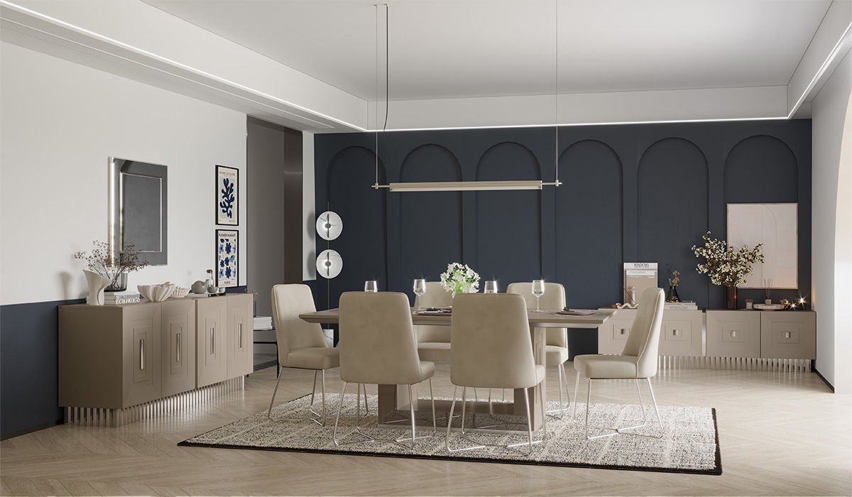Bendis Yemek Odası Takımı - Silver