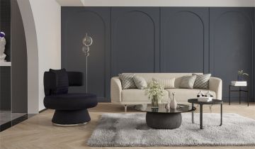 Bendis Sofa set - Silver