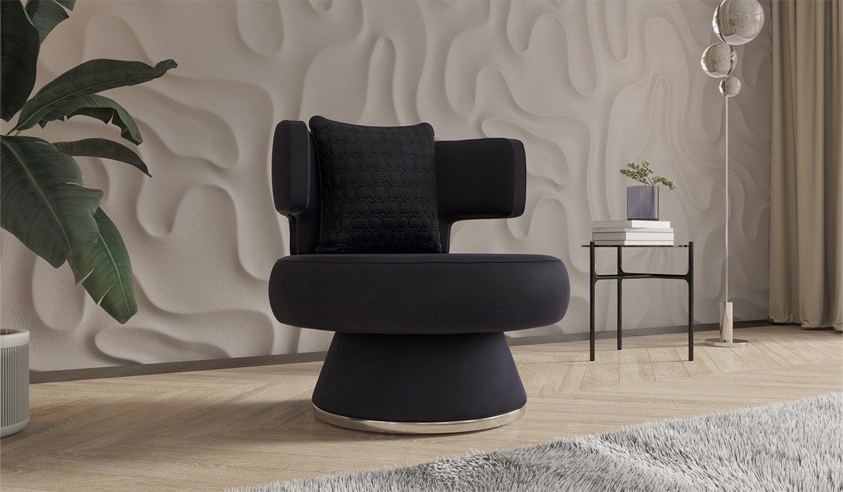 Bendis Armchair - Silver