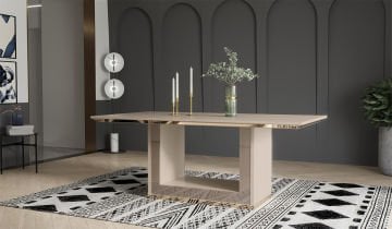 Bendis Dining Room Set - Gold