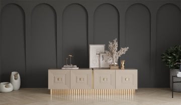 Bendis Dining Room Set - Gold