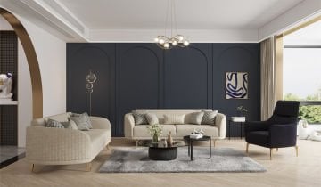 Bendis Sofa set - Armchair (With Leg)