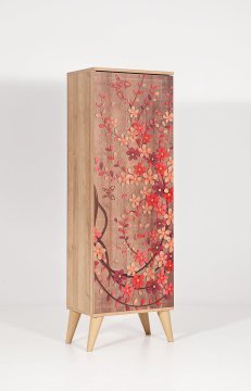 Bingo Red Multi Purpose Cabinet