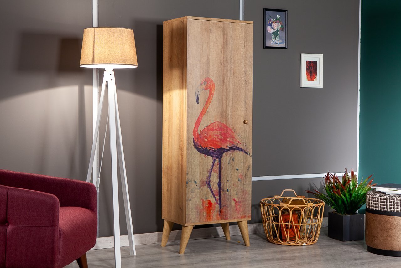 Bingo Flamingo Multi Purpose Cabinet