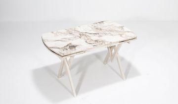 Castella ( Efes White ) / Venüs Table Set - Black