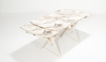 Castella ( Efes White ) / Venüs Table Set - Black