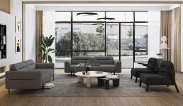 Puffy Corner Sofa Set