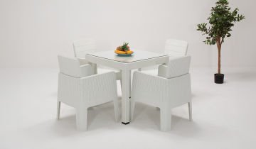 Apex Rattan Oturma Grubu (Camlı)