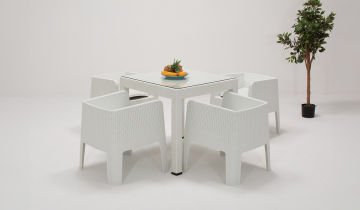 Apex Rattan Oturma Grubu (Camlı)