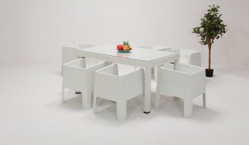Apex Rattan Large Oturma Grubu (Camlı)