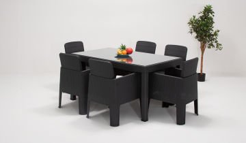 Apex Rattan Large Oturma Grubu (Camlı)