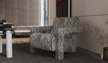 Hermes Sofa set - Black