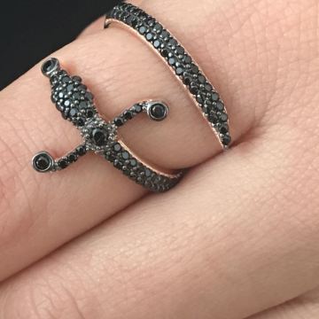 Beelo Silver  925K Gümüş Kılıç Yüzük