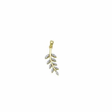Beelo Gold 14K Altın Zeytin Dalı Kolye Ucu