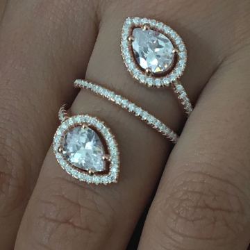 Beelo Silver  925K Gümüş Tasarım Yüzük