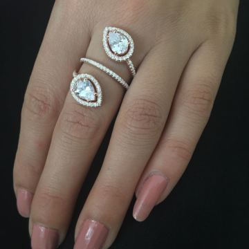 Beelo Silver  925K Gümüş Tasarım Yüzük