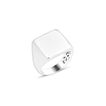 Beelo Silver 925K Gümüş Kare Yüzük