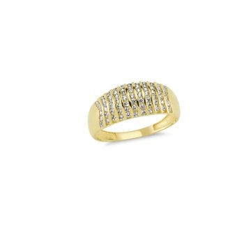 Beelo Gold 14K Altın Taşlı Tasarım Yüzük