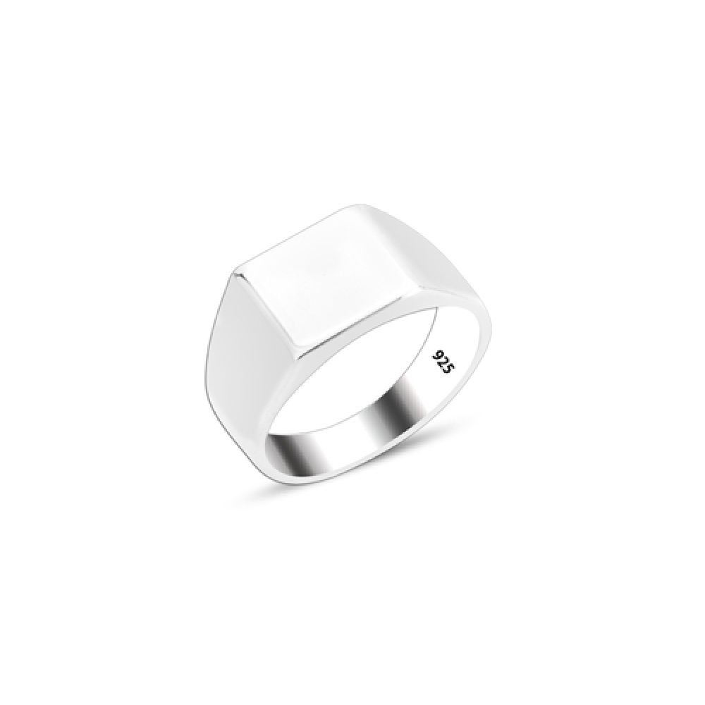 Beelo Silver 925K Gümüş Kare Yüzük