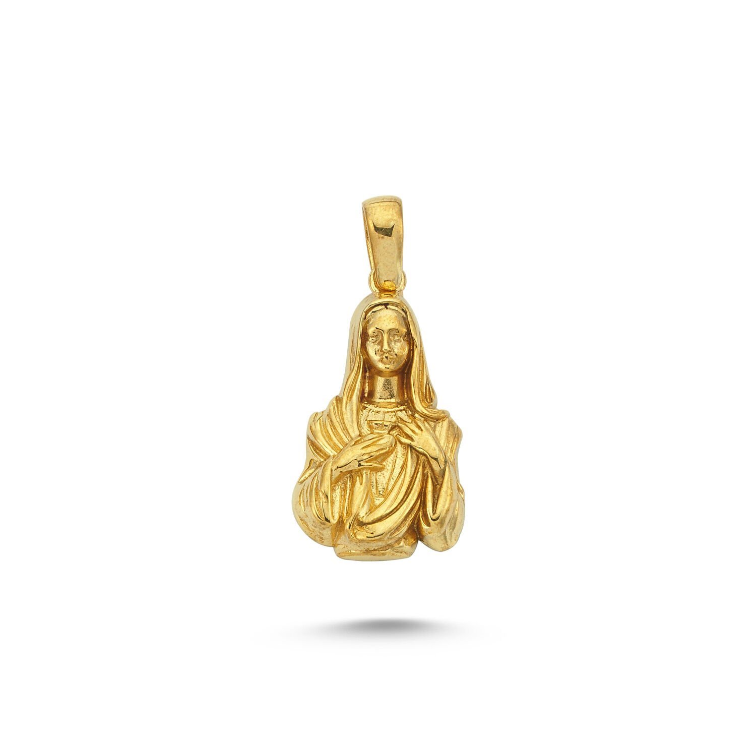 Beelo Gold 14K Altın Meryem Ana Kolye Ucu