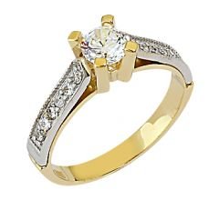 Beelo Gold 14K Altın Tek Taş Yüzük YTT010