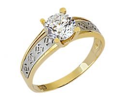 Beelo Gold 14K Altın Tek Taş Yüzük YTT016