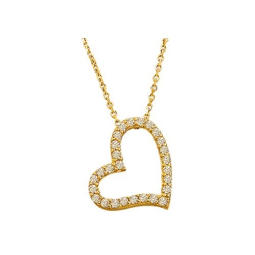 Beelo Gold 14K Altın Kalp Kolye BGKL002